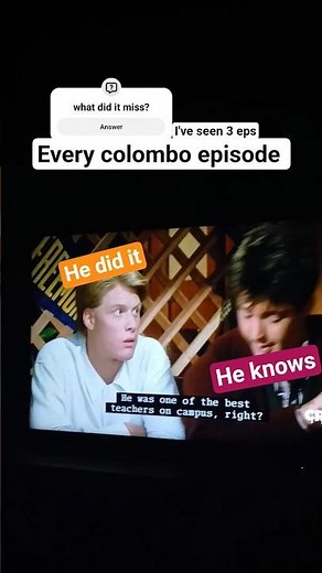 colombo explained by a guy with a cat in the background