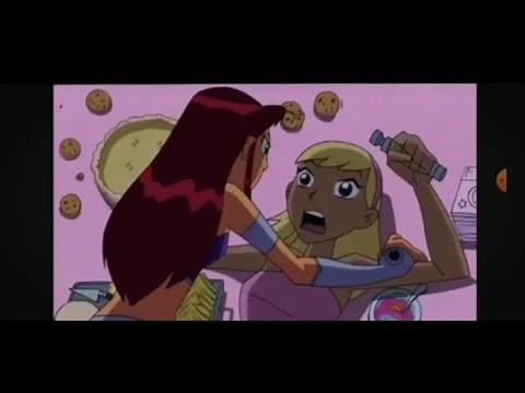 Teen Titans - Starfire vs Kitten (First Battle) "Date With Destiny"