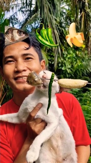 Food ASMR🐟🌶🍌 | Mouth Emoji Magic😲✨️ #shorts #reverse #food