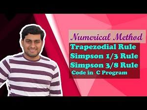 Trapezoidal, Simpson1/3 & Simpson 3/8 Rule with code in C program(Bangla)