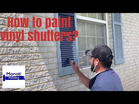 How To Paint Vinyl Shutters