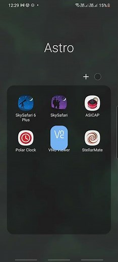 Astroberry, Android phone remote connect via VNC Viewer