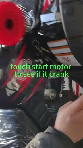 Xpro ATV how to feel if start motor crank when push start button