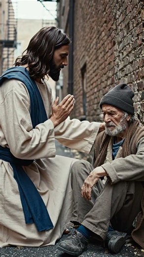 Jesus is praying for a homeless man Amen 🙏 #gospel #amen #prayer #walkinspiritoftheholyspirit