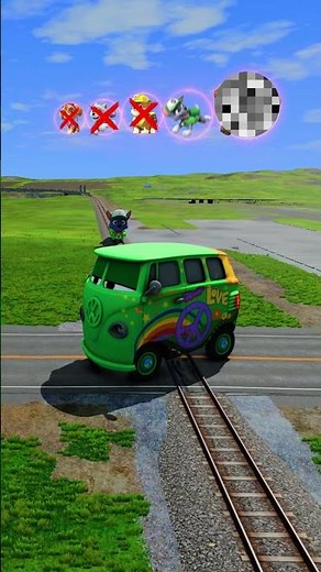 Cursed Paw Patrol Trains VS Big and Small Cringe McQueen Cars: Who wins? - BeamNG.drive