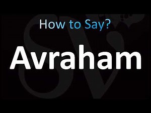 How to Pronounce Avraham (CORRECTLY!)