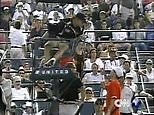 Lleyton Hewitt complains about black linesman during 2001 US Open