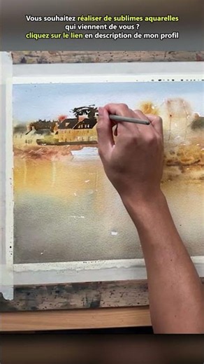 Bateau sur la côte en été à l'aquarelle