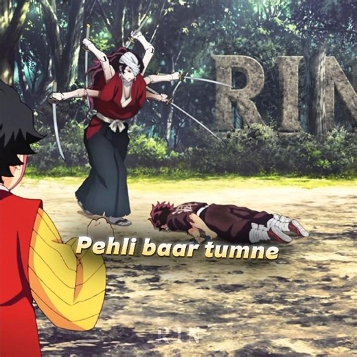 Tanjiro fights with YORIICHI doll ☠️💀 #demonslayer #anime #shorts #tanjiro #yoriichi