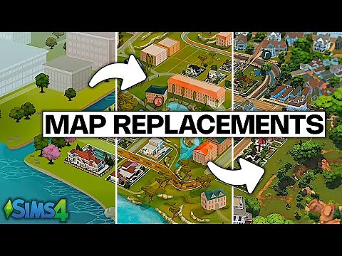 REALISTISCHE MAPS für deine Sims-Welten! 💚 Map Replacements Showcase
