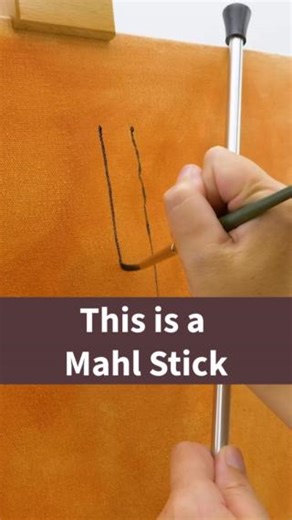 Steady hands, flawless brush strokes! 🎨✍️ The Mahl Stick has been an artist’s secret weapon for centuries—keeping smudges at bay and precision on point. This sleek, 3-piece aluminum version from Excel Blades is travel-friendly and studio-ready. ✨ Shop here: https://www.dickblick.com/products/excel-blades-3-section-mahl-stick/ #oilpainters #signpainters #acrylicpainters | Blick Art Materials