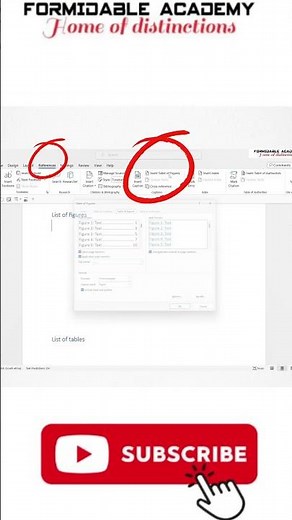 Adding a list of figures on #WORD 🔥 #microsoft #howto #document #efficiency #work
