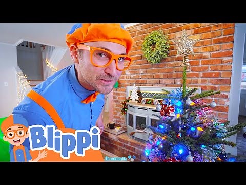 Christmas For Kids With Blippi | Decorating The Christmas Tree | Educational Videos For Kids