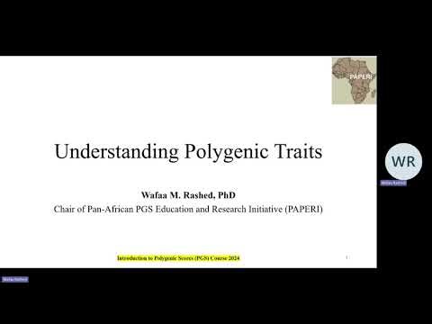 Lecture (1) : Understanding Polygenic Traits- By Dr. Wafaa M. Rashed