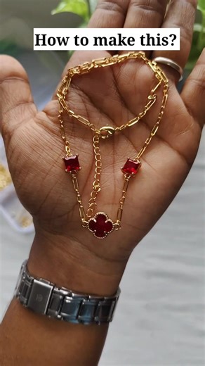 Minimal Korean Choker Necklace Red Stone Elegant Design#shorts