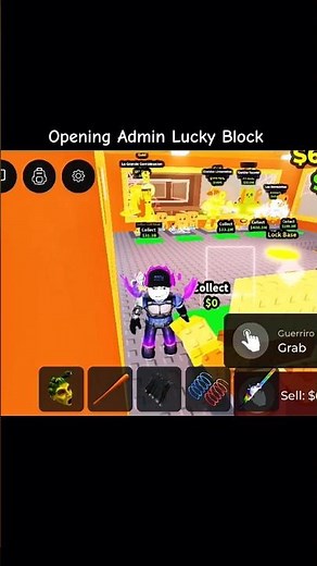 Opening Admin Lucky Block in Steel A brainrot #roblox #steelabrainrot