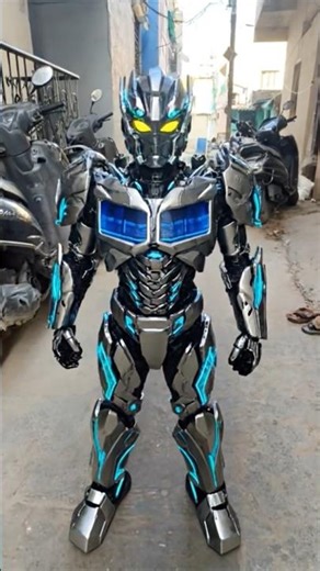 The boy suddenly turned into a robot watch till the end! 🤖✨