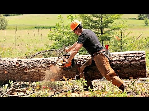 Learn How to Use a Chainsaw Mill (ft. Wranglerstar)