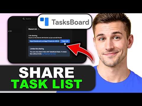 How to Share a Task List on TasksBoard (Google Tasks) in 2026