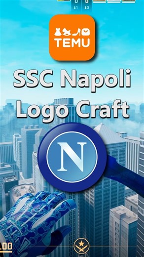 SSC Napoli Logo from Temu CS2 Craft #cs2 #craft #cs2craft #csgo #sscnapoli #napoli #italy