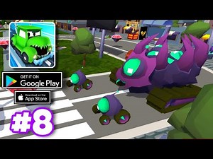Car Eats Car 3D - Alien Racing ( Early Access ) - SPIDER BOSS LEVEL Gameplay Part 8 - iOS, Android