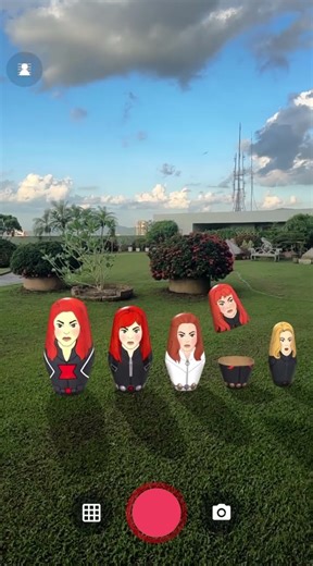 🕷️ Black Widow Nesting Doll in Augmented Reality! 🕷️ #augmentedreality