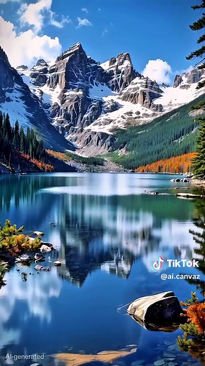 Live Wallpaper: Autumn Pines & Glacial Lakes in 4K