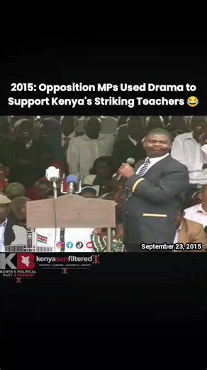 MPs March in School Uniforms Protesting Teachers’ Strike (Sept 2015)