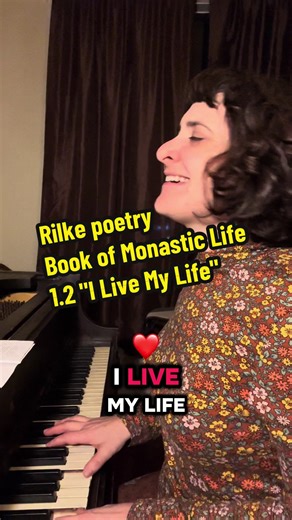 Day 16 sharing originals! More practice tonight from my musical setting of Rilke's poems from Book of Hours which will have audience choral participation! Will capture from video from this experiment for Dead of Winter Fest at The Big Easy in #petaluma. Come sing some Avant pop (?) experimental lieder with me! #poetry #songwriter #piano #rilke