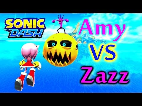 Sonic Dash - Amy VS Zazz [Widescreen / Landscape 1080p]