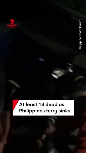 A ferry with more than 350 people on board has sunk in the southern Philippines, killing at least 18 people. The M/V Trisha Kerstin 3, an inter-island cargo and passenger ferry, was sailing to southern Jolo island in Sulu province from the port city of Zamboanga with 332 passengers and 27 crew members just after midnight on Sunday -- when it apparently encountered technical problems and sank. Sea accidents are common in the Philippine archipelago because of frequent storms, badly maintained vess