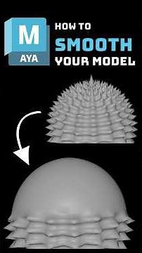 How to smooth a mesh or it's components in Maya #maya3d #tutorial