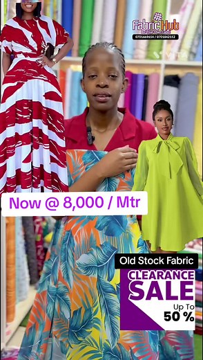 Clearance Sale on Old Stock Fabric at Fabric Hub Kampala