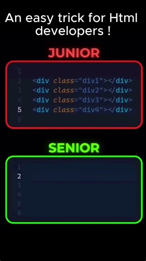 This easy trick will save your time ! 😎🤫#html #coding #developer