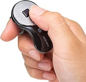 SANWA Bluetooth Finger Ring Mouse, Wireless Presentation Clicker, Rechargeable Handheld Mini, 1200 DPI, Wearable Remote for PPT Slides, Compatible with PC, Laptop, MacOS, Windows, iOS