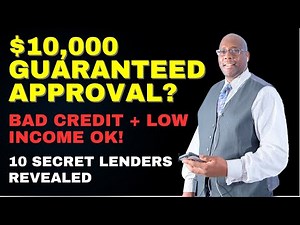 Easiest Way To Get 10,000 Personal Loans With Bad Credit (10 GUARANTEED LENDERS!)