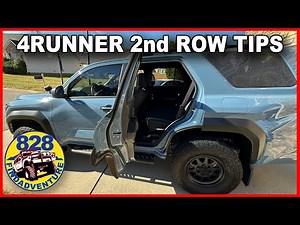 25 - 26 4Runner Second Row TIPS