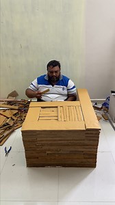 1.4M views · 2.2K reactions | Reuse Cardboard crafts ideas - chair making - diy #crafts #diy #chair #cardboard | Hetal's Heart | Facebook