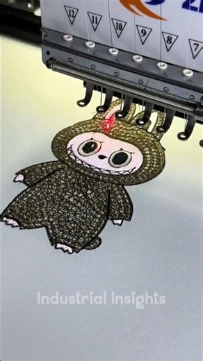 Cartoon Machine Embroidery Designs | High Speed Embroidery Process #Shorts #ashortaday