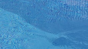 Transparent and calm water in pool - background