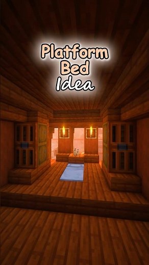 How to make a Platform Bed in Minecraft Tutorial! #minecraft