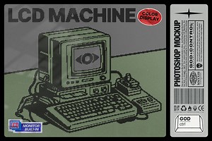 LCD Machine | Photoshop Mockup