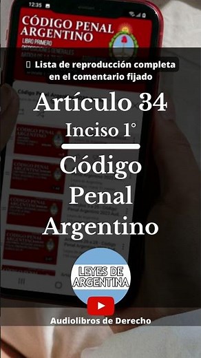 ¡Aprende el Artículo 34 Inciso 1 del Código Penal Argentino en 50 segundos!