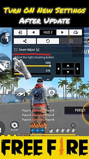 Turn ON New Settings After Update 😱 - #shorts #freefire #trending #viral