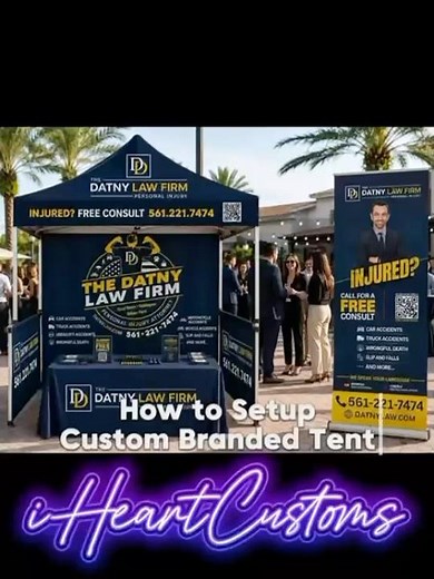 How to Set Up a Custom Branded Pop-Up Tent by iHeartCustoms