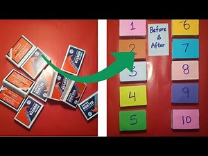 Before and After Numbers | Maths project | Maths model