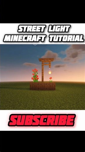 Street Light Tutorial | Minecraft Tutorial | #minecraft #shorts #viral