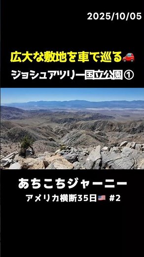 ジョシュアツリー国立公園を走る！おすすめ絶景巡り🚗💨