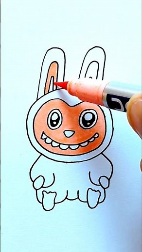 ✅️ ✨️ 🩵 How to Draw Blue Labubu 🐰 | Cute Labubu Drawing for Kids | Easy Step by Step Art 🖍️