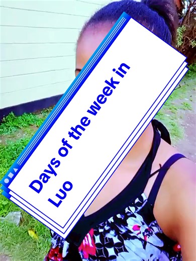 Learn Luo Language: Days of the Week
